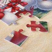 Santa Personalize Name Weihnachtsgeschenk Puzzle (Seite)