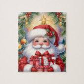 Santa Personalize Name Weihnachtsgeschenk Puzzle (Vertikal)