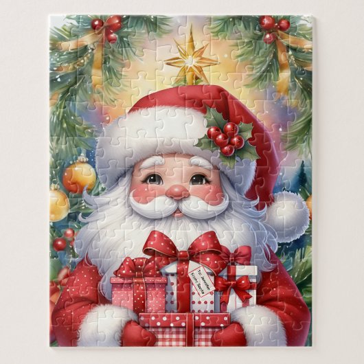Santa Personalize Name Weihnachtsgeschenk Puzzle