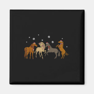 Santa-Pferd-Weihnachtsbaum-Licht  Magnet