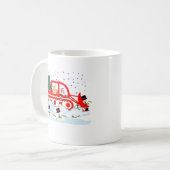 Santa Pflügge Snowmen Kaffeetasse (Vorderseite Links)