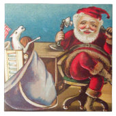 Santa Phone Call Fliese (Vorderseite)