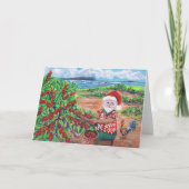Santa Pickaffee auf der Kauai Hawaii Ferienkarte Karte (Vorderseite)