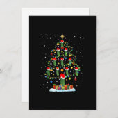 Santa Pickle Weihnachtsbaum LICHT Funny Pickle Lo Einladung (Vorne/Hinten)