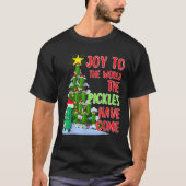 Santa Pickle Weihnachtsbaum Lichter Funny Pickle G T-Shirt (Vorderseite)