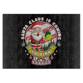 Santa Pickleball Weihnachten, Funny Santa Schneidebrett