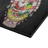 Santa Pickleball Weihnachten, Funny Santa Schneidebrett (Ecke)