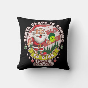 Santa Pickleball Weihnachten, Lustiger Santa  Kissen