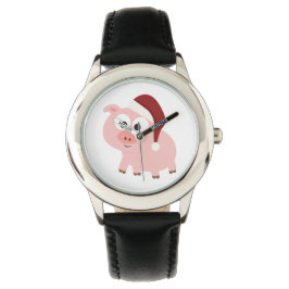 Santa Pig Armbanduhr