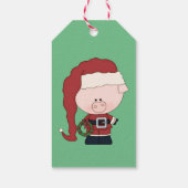Santa Pig Gift Tag Geschenkanhänger (Rückseite)