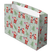 Santa Pig Gifts Muster Große Geschenktüte