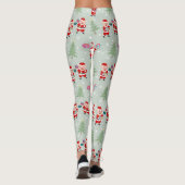 Santa Pig Gifts Muster Leggings (Rückseite)