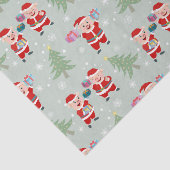 Santa Pig Gifts Muster Seidenpapier (Ausschnitt)