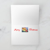 Santa Pig Sleigh Feiertagskarte (Innenseite)