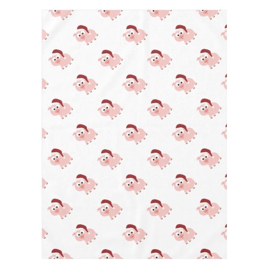 Santa Pig Tischdecke (Vorderseite)