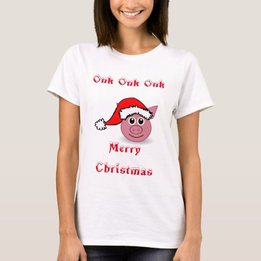 Santa Piggy T-Shirt (Vorderseite)