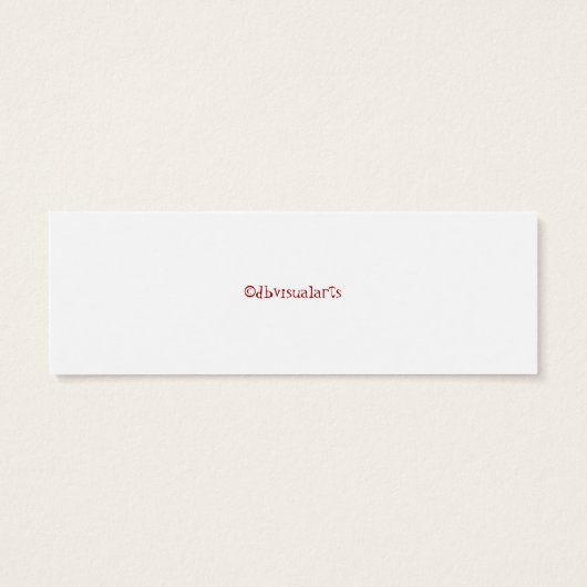 Santa-Pinguin-Geschenkmarke (Rückseite)