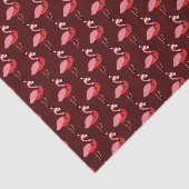 Santa Pink Flamingo Burgundy Weihnachtsfeiertag Seidenpapier (Ausschnitt)