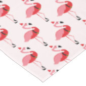 Santa Pink Flamingo Weihnachtsfeiertag Muster Tischdecke (Schrägansicht)