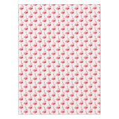 Santa Pink Flamingo Weihnachtsfeiertag Muster Tischdecke (Vorderseite)