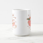 Santa Pink Sleigh Der ganze Tag Kaffeetasse (Mittel)