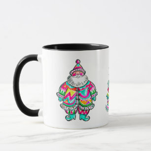 Santa Pink Weihnachtsbaum Ästhetik Tasse