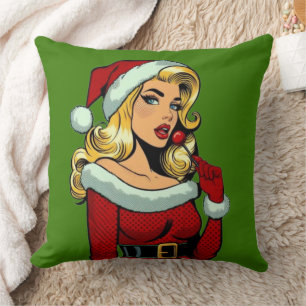 Santa Pinup: Pop Kissen