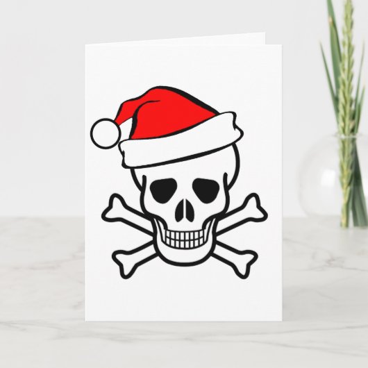 Santa Pirate Feiertagskarte (Vorderseite)