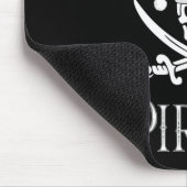 Santa Pirate Skull Schwerter WeihnachtsHat Bootfah Mousepad (Ecke)