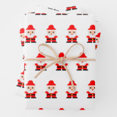 Santa Pixel Art 1 Geschenkpapier Set (Beispiel)