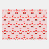 Santa Pixel Art 2 Geschenkpapier Set (Vorderseite 2)