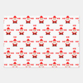 Santa Pixel Art 2 Geschenkpapier Set (Vorderseite 3)