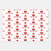 Santa Pixel Art 4 Geschenkpapier Set (Vorderseite 2)