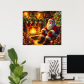 Santa-Plakat Poster (Heimbüro)