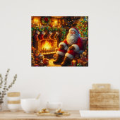 Santa-Plakat Poster (Küche)