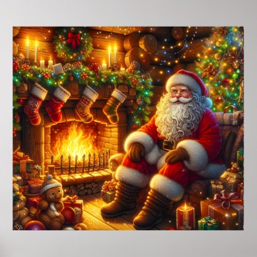 Santa-Plakat Poster (Vorne)