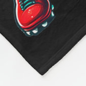 Santa Playing American Football Christmas Women Me Fleecedecke (Ecke)