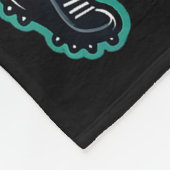 Santa Playing American Football Christmas Women Me Fleecedecke (Ecke)