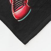 Santa Playing American Football Christmas Women Me Fleecedecke (Ecke)