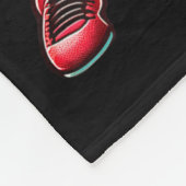 Santa Playing American Football Christmas Women Me Fleecedecke (Ecke)