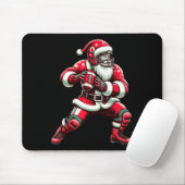 Santa Playing American Football Christmas Women Me Mousepad (Mit Mouse)