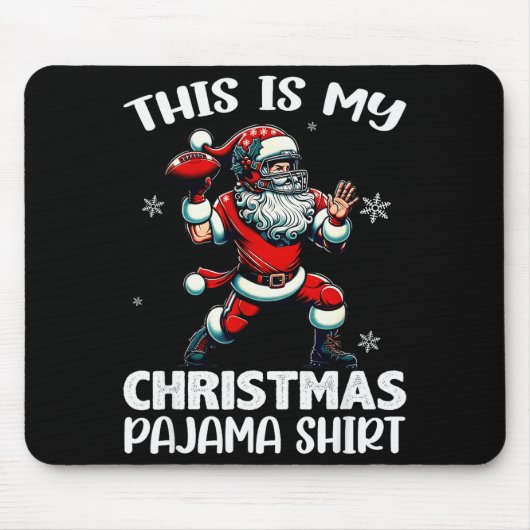 Santa Playing American Football, This Is My Christ Mousepad (Vorne)