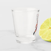 Santa Playing Basketball Weihnachten Sport Liebhab Schnapsglas (Links)