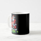Santa Playing Disc Golf Funny Holiday Christmas Xm Kaffeetasse (Vorderseite Links)