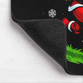 Santa Playing Football Xmas Funny Christmas Footba Mousepad (Ecke)