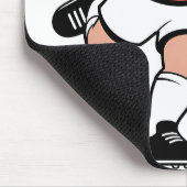 Santa Playing Fußball Weihnachtsspielerin Sport Mousepad (Ecke)
