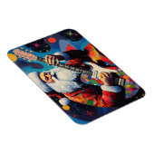 Santa Playing Guitar Magnet (Rechte Seite)