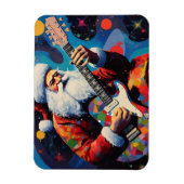 Santa Playing Guitar Magnet (Vertikal)