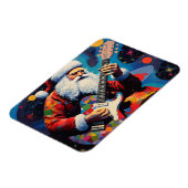 Santa Playing Guitar Magnet (Linke Seite)