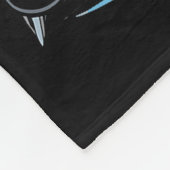 Santa Playing Hockey Funny Holiday Christmas Xmas Fleecedecke (Ecke)